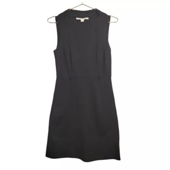 Diane Von Furstenberg Sheath Sleeveless Dart Dress little Black Dress - Picture 1 of 6